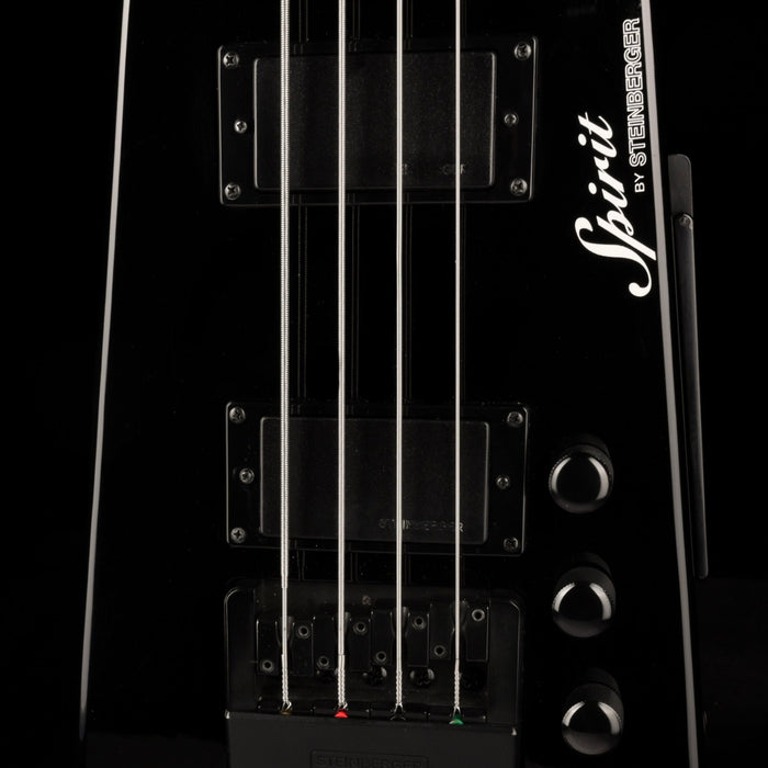 Pre Owned Spirit by Steinberger XT-2 Standard Bass Guitar Black with Gig Bag