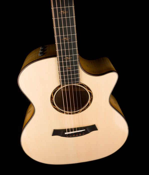 Taylor Custom Grand Auditorium C14ce Figured Myrtlewood Catch # 1 With Case