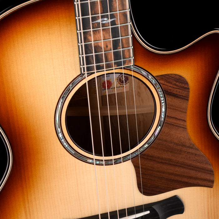 Taylor Builder's Edition 814ce Honduran Rosewood Kona Edgeburst With Case