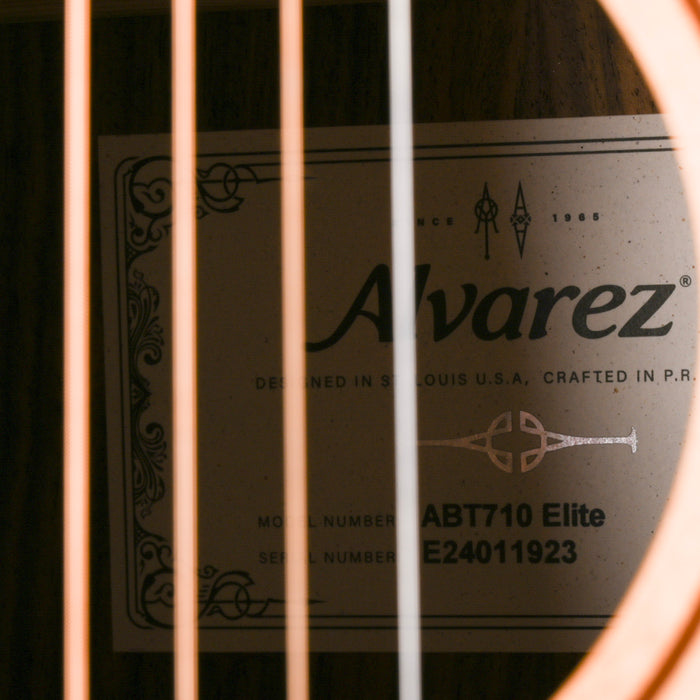 Used Alvarez ABT710 Elite Baritone Acoustic Electric Guitar Natural