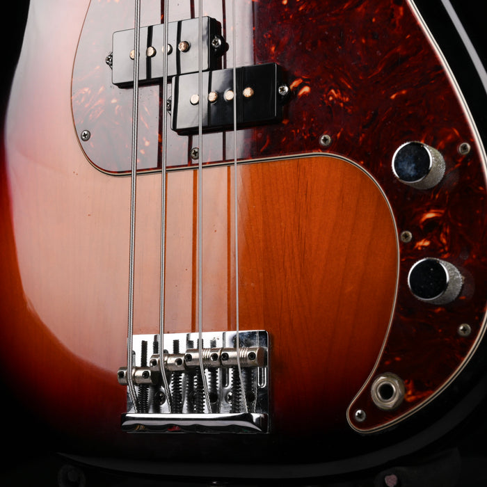 Pre Owned 2012 Fender American Standard Precision Bass 3-Tone Sunburst With OHSC