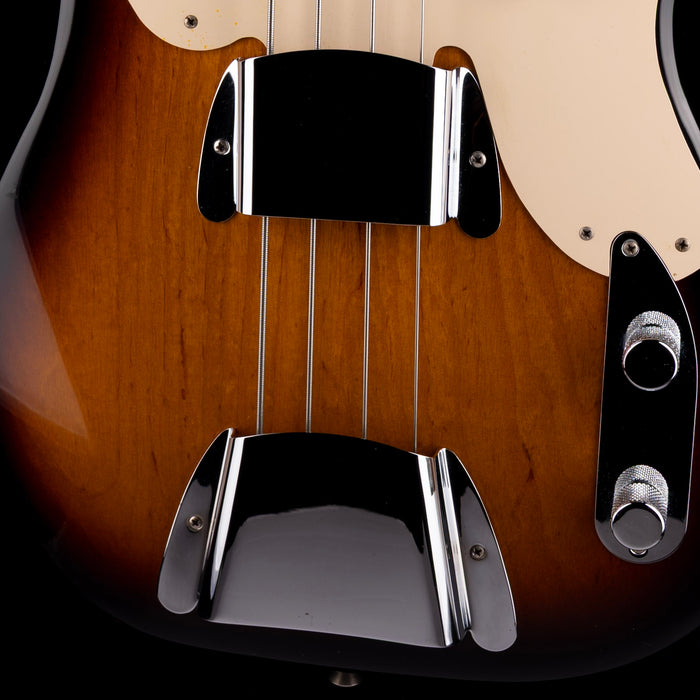 Pre Owned Fender Custom Shop 1955 Precision Bass NOS Sunburst With OHSC