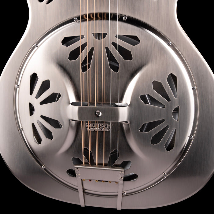 Used Gretsch G9221 Bobtail Steel Acoustic-Electric Resonator Guitar With Gig Bag