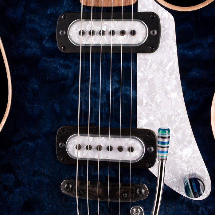 Powers Electric A-Type Select Quilt Maple Twilight Blue With Softshell Case