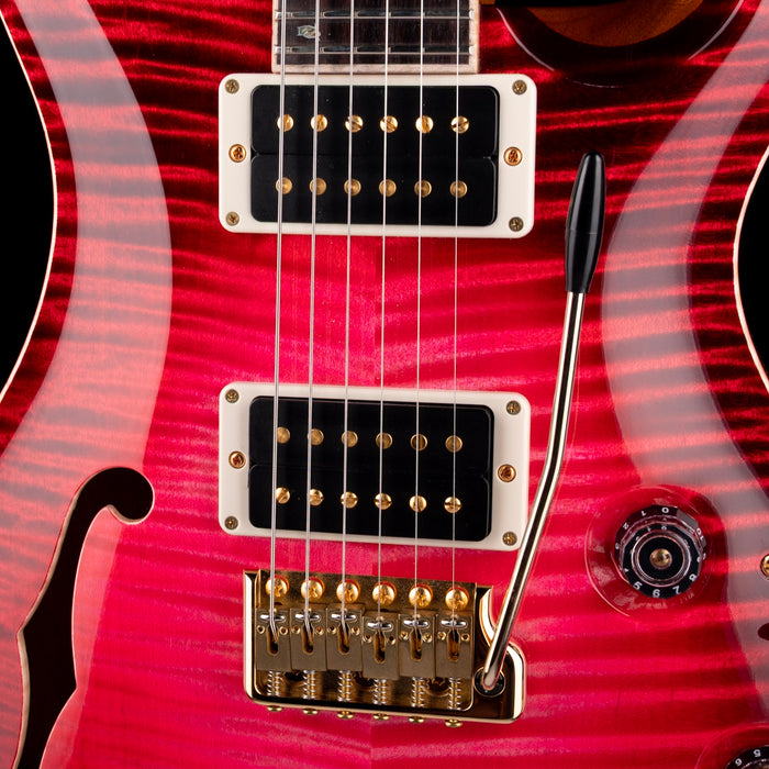 PRS Private Stock Custom 24 Semi-Hollow Piezo Blood Red Glow With Case