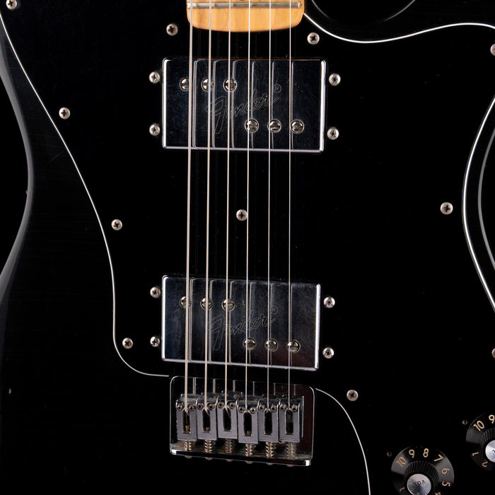 Vintage 1974 Fender Telecaster Deluxe Black With OHSC