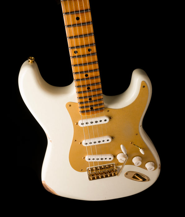 Fender Custom Shop Limited Edition 1954 Stratocaster Relic Faded Aged Olympic White