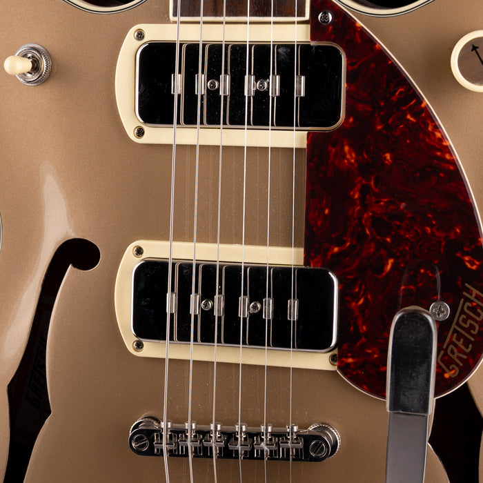 Pre Owned Gretsch G2655T P90 Streamliner Double-Cut Two-Tone Sahara Metallic With Gig Bag