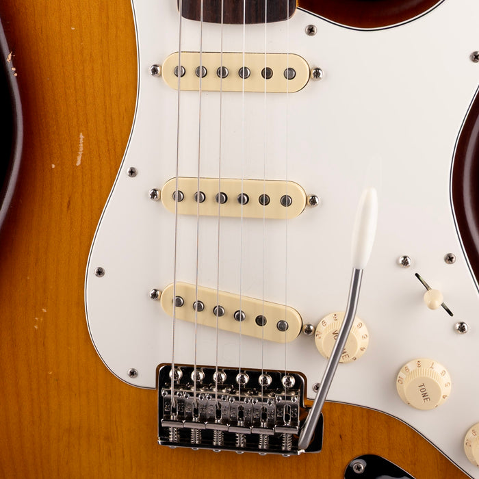 Used Partscaster S-Style Whiskey Sunburst Electric Guitar