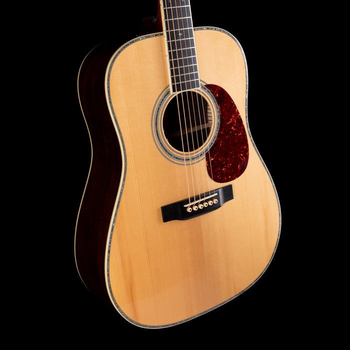Pre Owned 2009 M.J. Franks Dreadnaught Adirondack-Brazilian Acoustic-Electric Guitar With OHSC