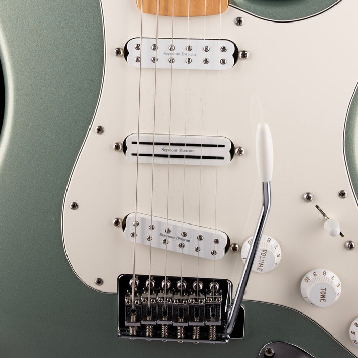 Pre Owned 2003 Fender Standard Stratocaster Sage Green Metallic With Case