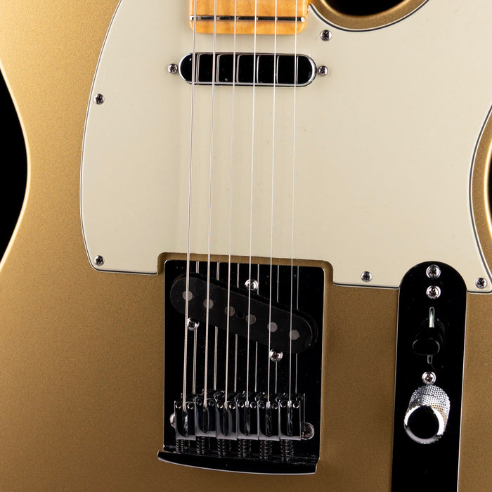 Pre Owned 2009 Fender Custom Shop Custom Deluxe Telecaster HLE Gold With OHSC
