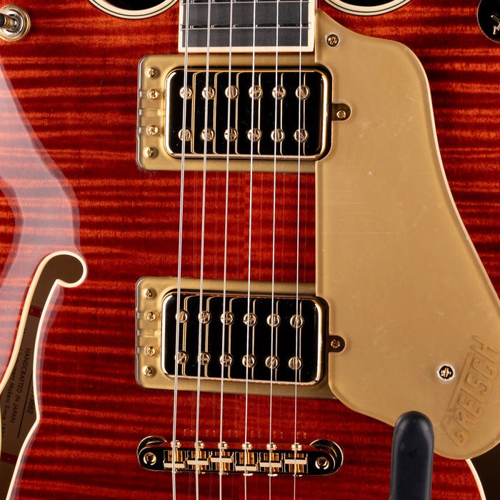 Gretsch Broadkaster LX Figured Center Block Bourbon Stain with Case