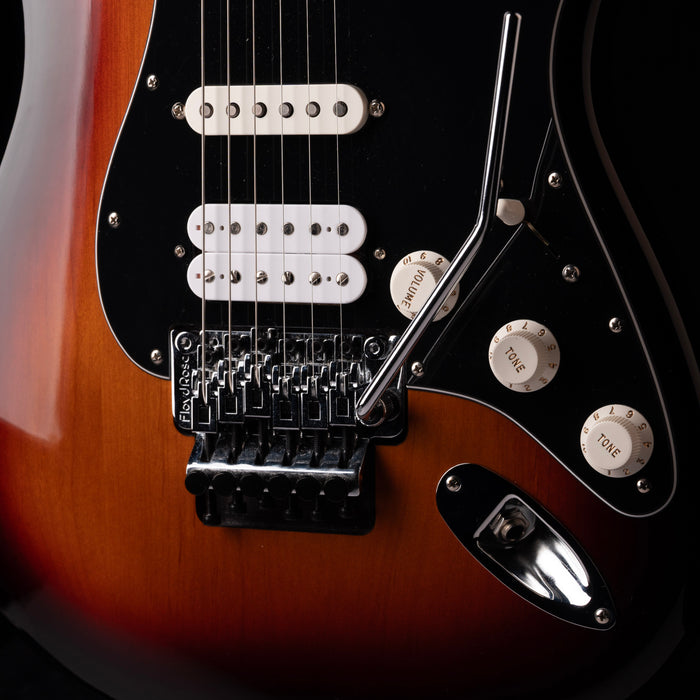 Used 2020 Fender Player Stratocaster HSS Floyd Rose 3-Tone Sunburst with Gig Bag