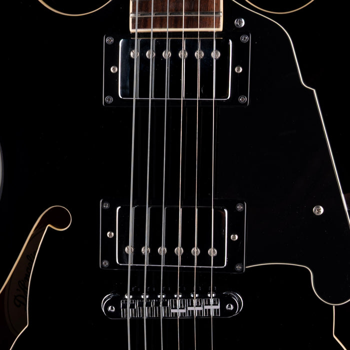 Pre-Owned D’Angelico Premier DC Semi Hollowbody Black With Gig Bag