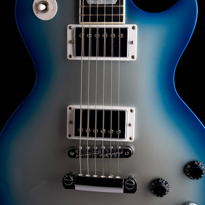 Pre-Owned 2007 Gibson Les Paul Robot Guitar Limited Edition 1st Run Blue Silver Burst With OHSC