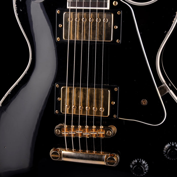 Pre-Owned 2023 Maybach Lester Black Velvet '57 Custom Aged 60s Slim Taper Neck With OHSC