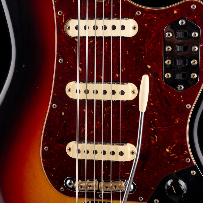 Fender Custom Shop 60's Bass VI Journeyman Relic Wide Fade 3-Tone Sunburst With Case