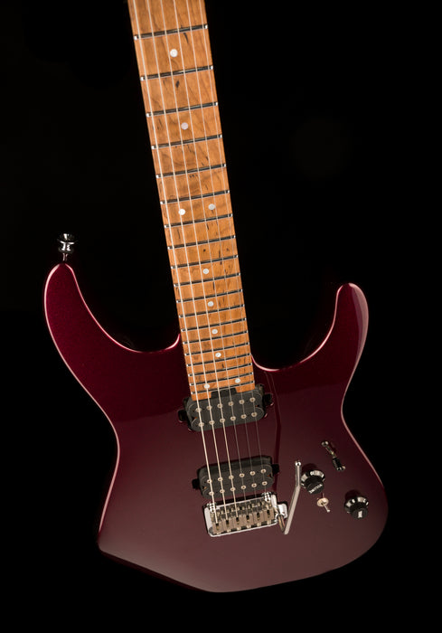 Used Charvel USA Select DK24 HH 2PT CM Caramelized Flame Oxblood With Case