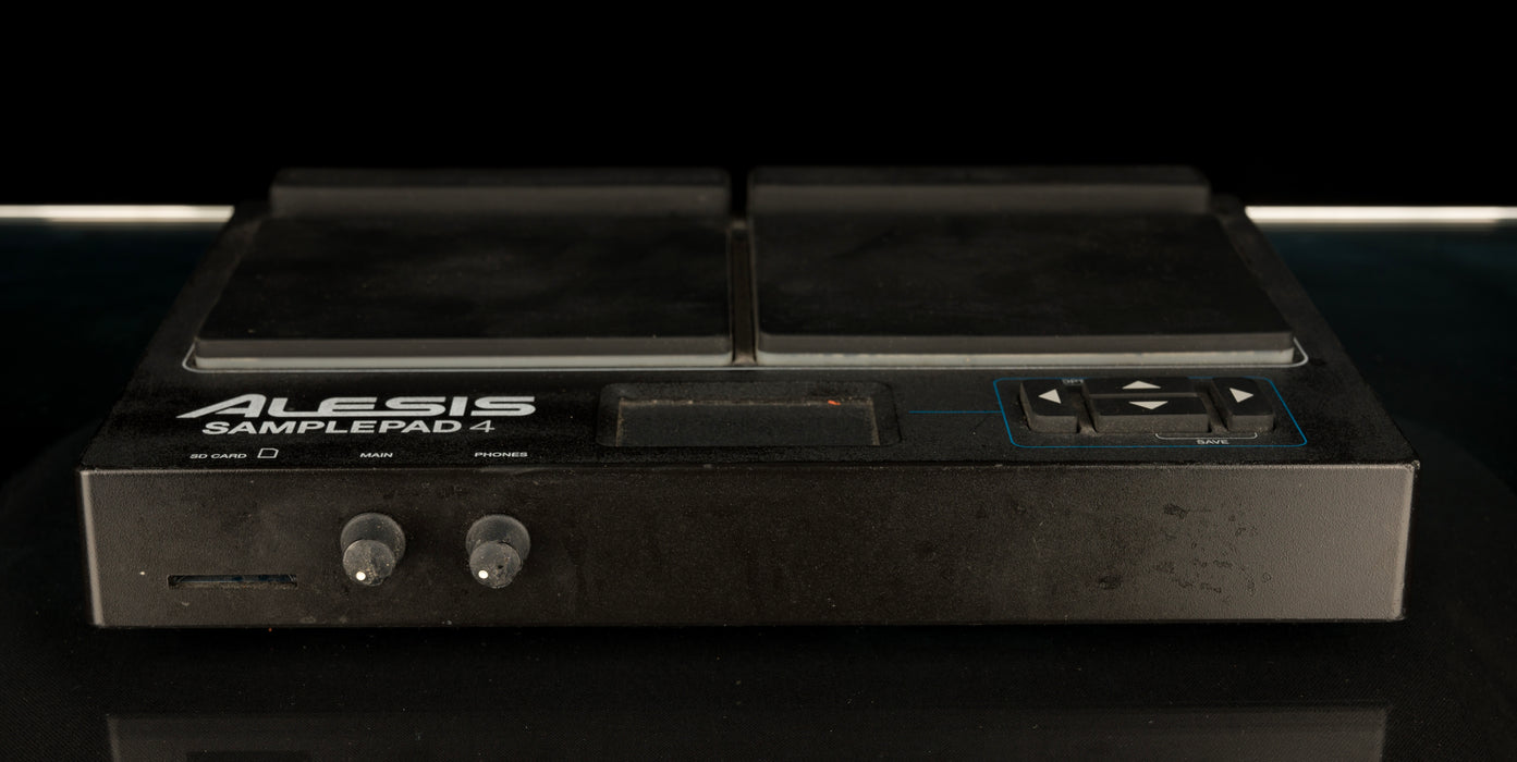 Used Alesis SamplePad 4 Compact Percussion Pad with Power Supply