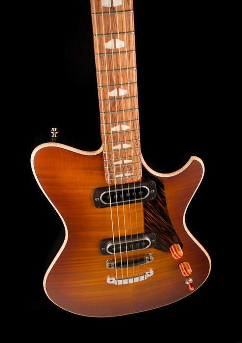Powers Electric A-Type Select Hardtail Sweet Tea Orange Hand-Rubbed with Softshell Case