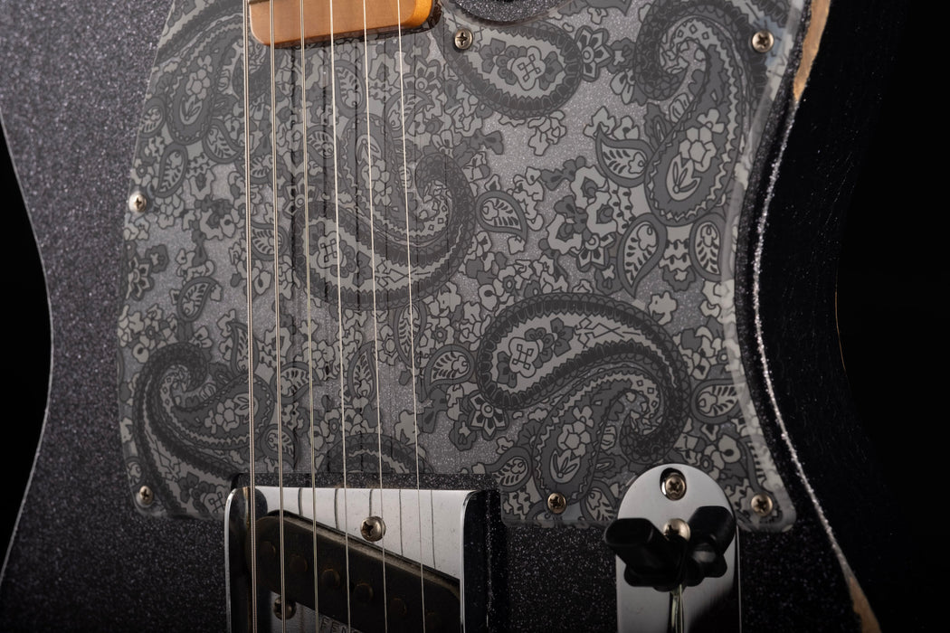 Used Fender Brad Paisley Road Worn Esquire Black Sparkle With Gig Bag
