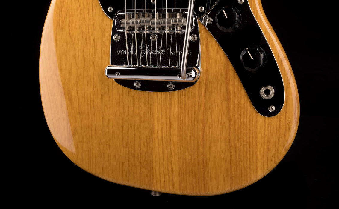 Used Fender Made in Japan MG77 Mustang Natural Ash Electric Guitar