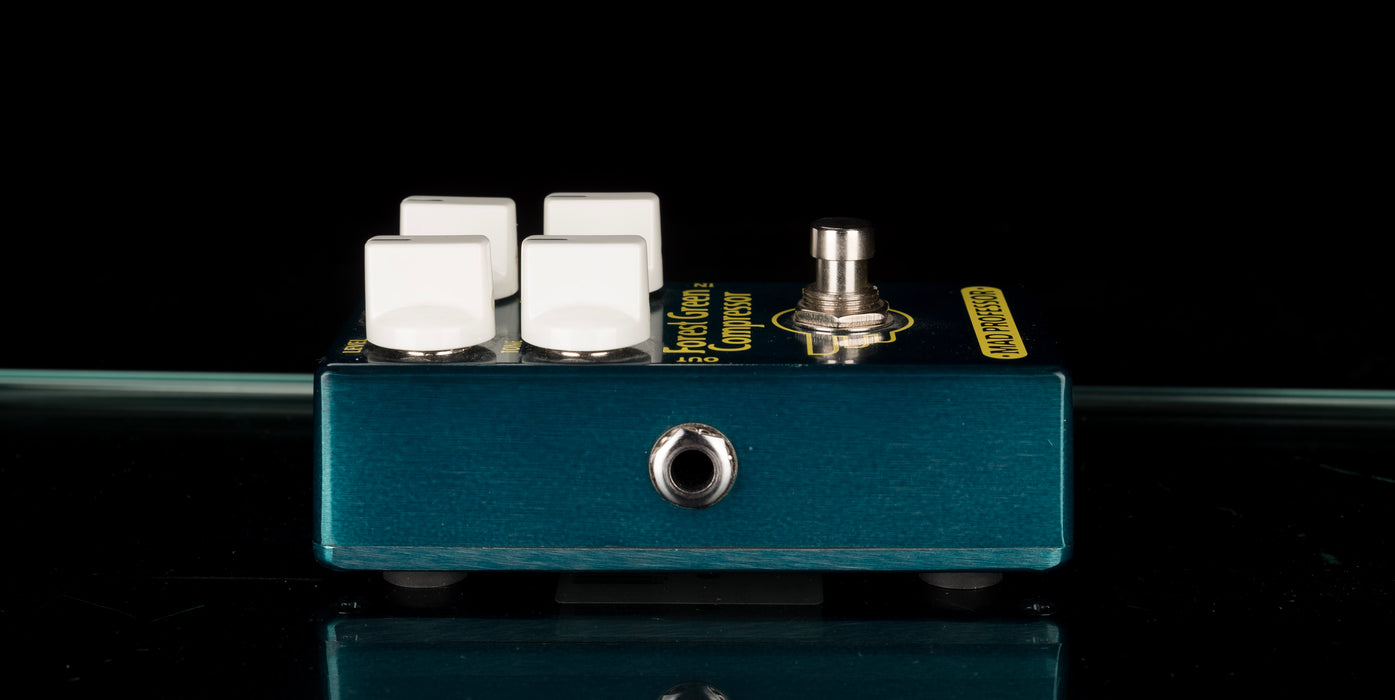 Used Mad Professor Forest Green Compressor Pedal With Box