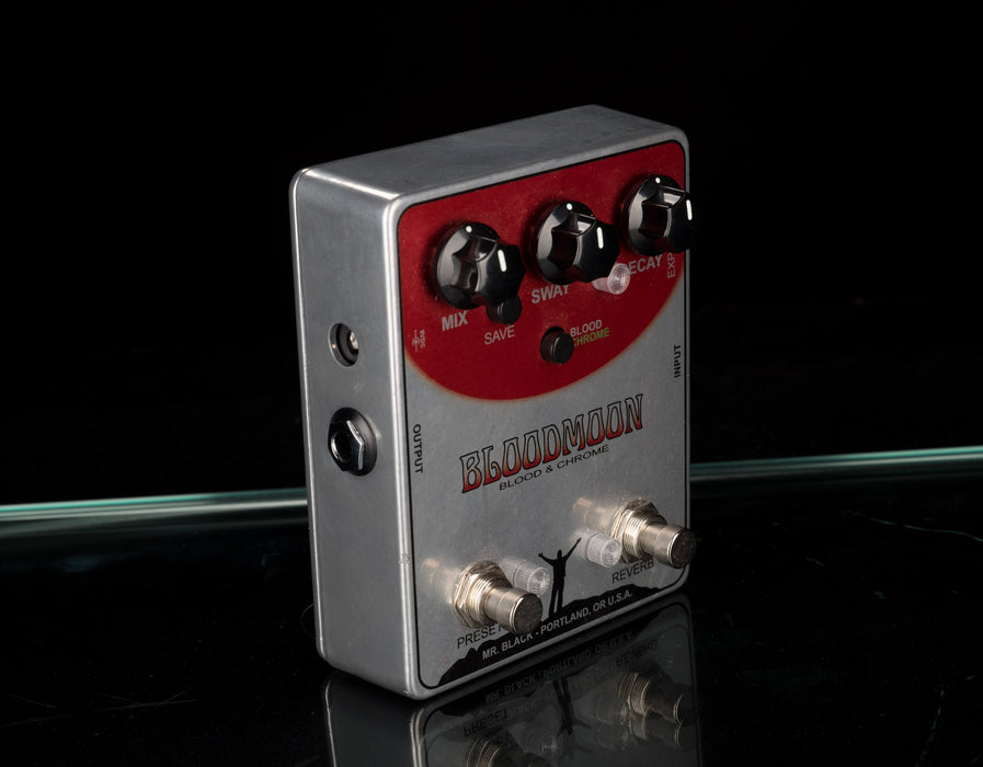 Used Mr. Black BloodMoon Blood & Chrome Modulated Reverb Pedal