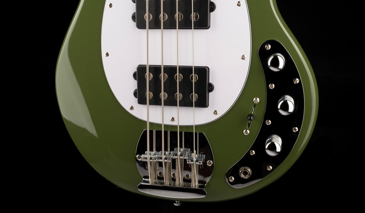 Used Sterling by Music Man SUB Series StingRay HH Bass Olive