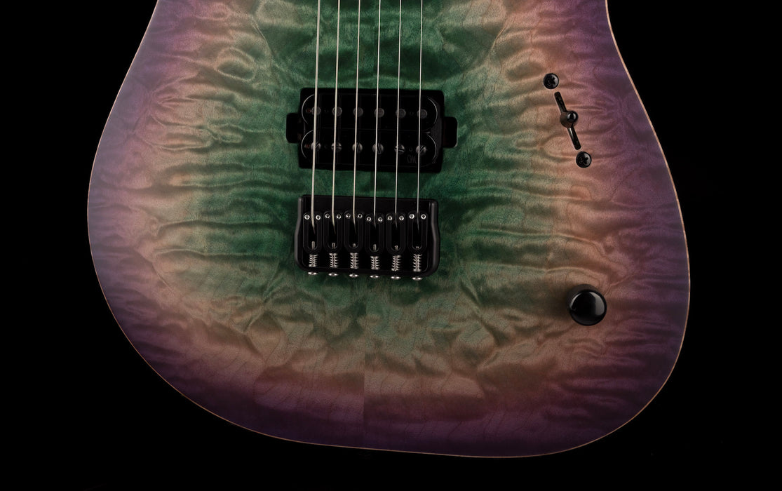 Mayones Duvell Elite 6 String 4A Quilt Maple Top Joker Burst Satine Finish
