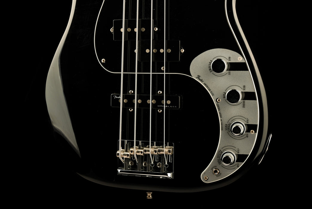 Pre Owned 2016 Fender American Elite Precision Bass Black With OHSC
