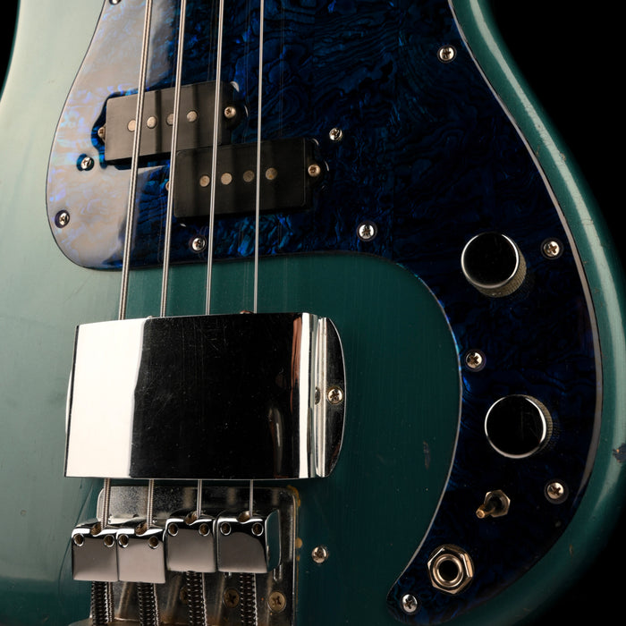 Vintage 1971 Fender Precision Bass Modified Ocean Turquoise with OHSC
