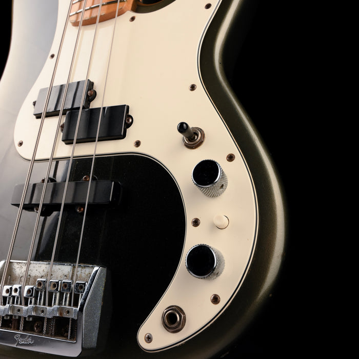 Pre Owned 1989 Fender Precision Bass Plus Black Pearl Burst With Gig Bag