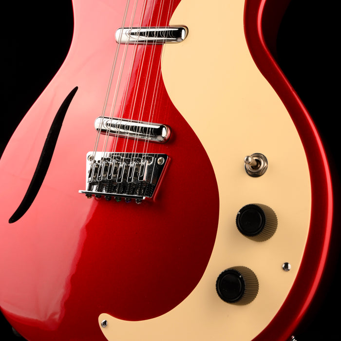 Used Danelectro D59V12 Red Metallic 12-String Electric Guitar With Gig Bag