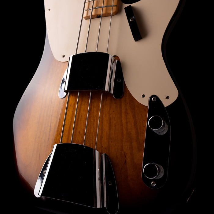 Pre Owned Fender Custom Shop 1955 Precision Bass NOS Sunburst With OHSC