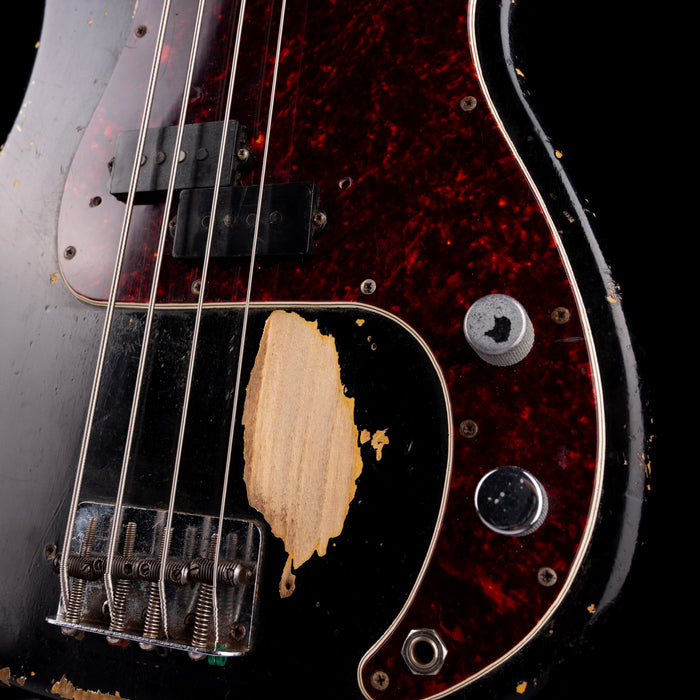 Vintage 1966 Fender Precision Bass Black With OHSC