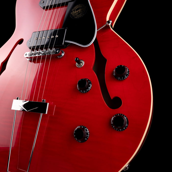 Heritage H-530 Hollow Trans Cherry Electric Guitar with Case