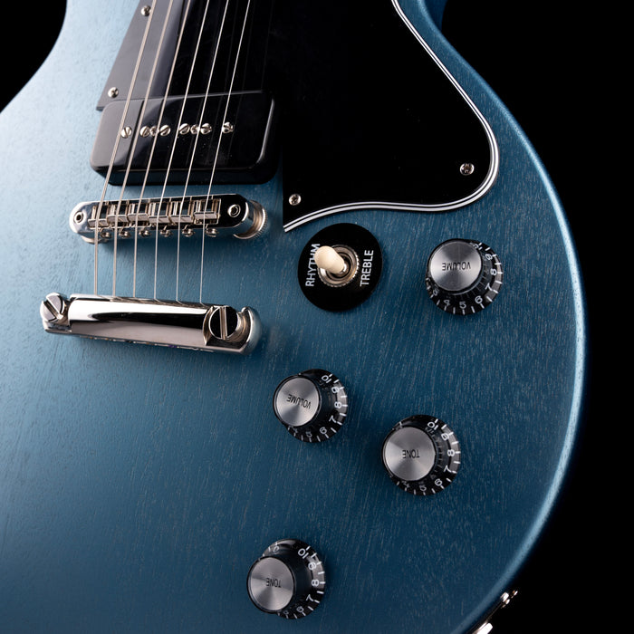 Used 2022 Gibson Rick Beato Les Paul Special Double Cut TV Blue Mist with OHSC