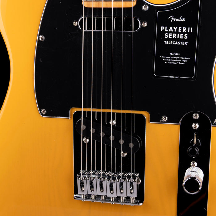 Used 2025 Fender Player II Telecaster Chambered Ash Butterscotch Blonde with Gig Bag