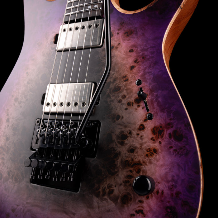 Mayones Duvell Elite Pro 6 3A Eye Poplar Top Supernova Purple Satine with Case