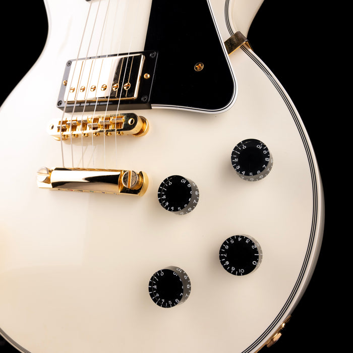 Used Gibson Custom Shop Les Paul Custom Alpine White with OHSC