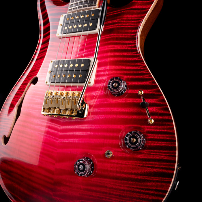 PRS Private Stock Custom 24 Semi-Hollow Piezo Blood Red Glow With Case