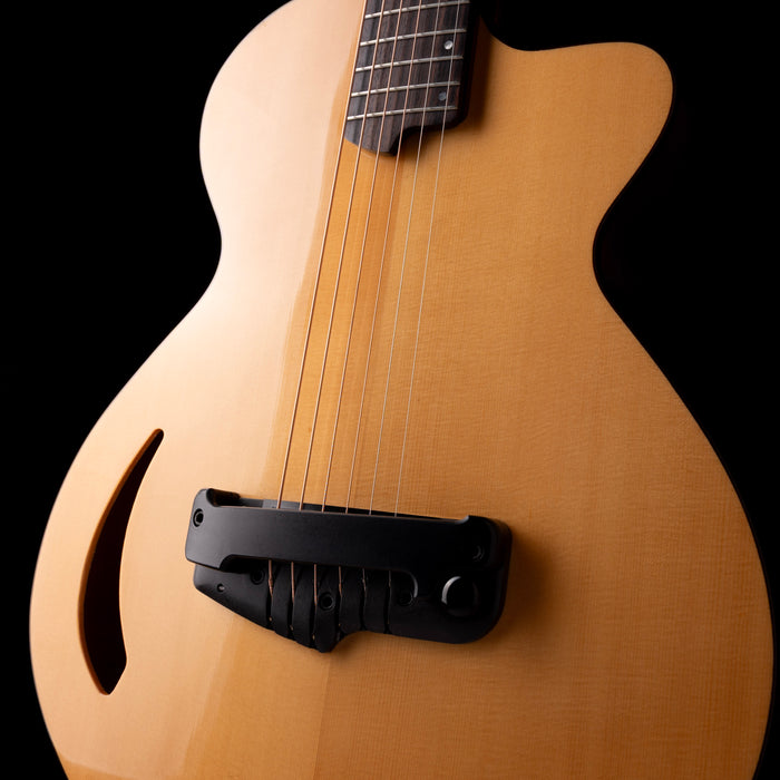Pre Owned 2004 Willcox Guitars Lightwave Atlantis Thinline Natural Electric Guitar with Gig Bag