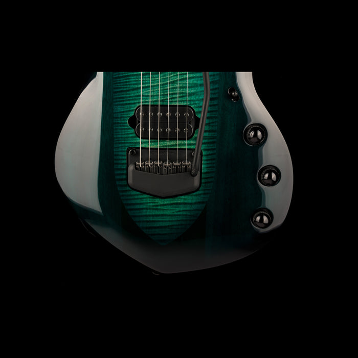 Ernie Ball Music Man Majesty Enchanted Forest Closeup Bridge