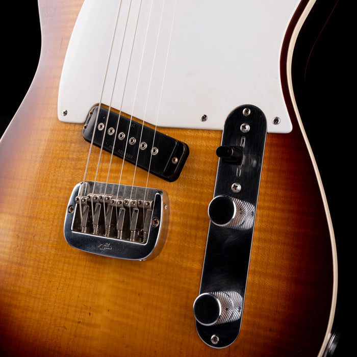 G&L Custom Shop Solamente Mahogany ASAT Tobacco Sunburst Electric Guitar With Soft Case