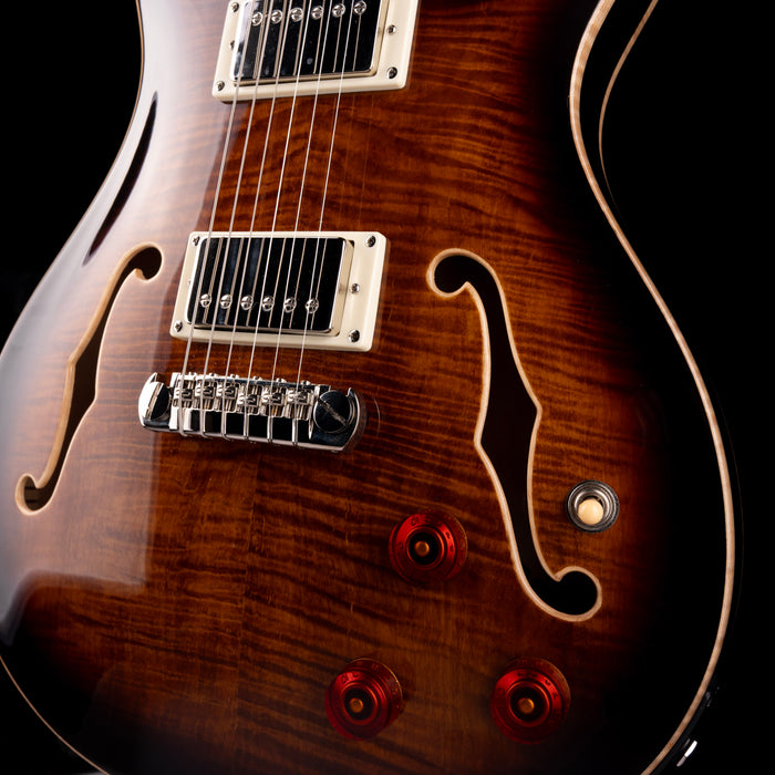 Pre Owned 2024 PRS SE Hollowbody II Piezo Orange Tiger Smokeburst With OHSC