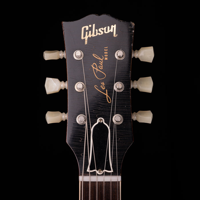 Pre Owned 2018 Gibson Custom Shop Tom Murphy Painted & Aged 1960 Les Paul Standard Reissue Dirty Lemon Burst With OHSC