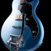Pre Owned Supro Model 2010BM Jamesport Single Pickup Island Series Ocean Blue Metallic With Bigsby With OHSC