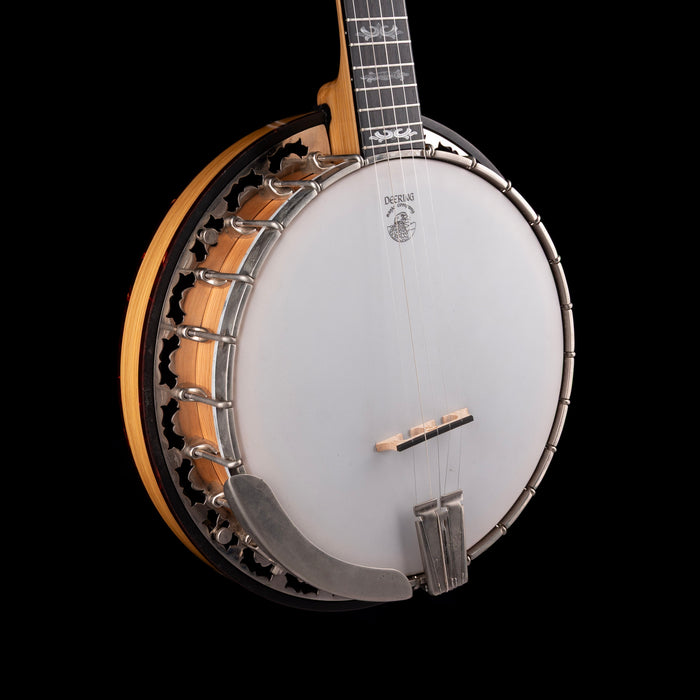 Pre Owned Deering Eagle II 5-String Banjo Limited Edition 9 of 40 Natural Banjo With OHSC